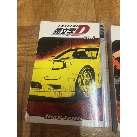 Initial D Manga  Vol 1 Volume 1 & 2 English TokyoPop Rare Shuichi Shigeno 2002 - Picture 2 of 14